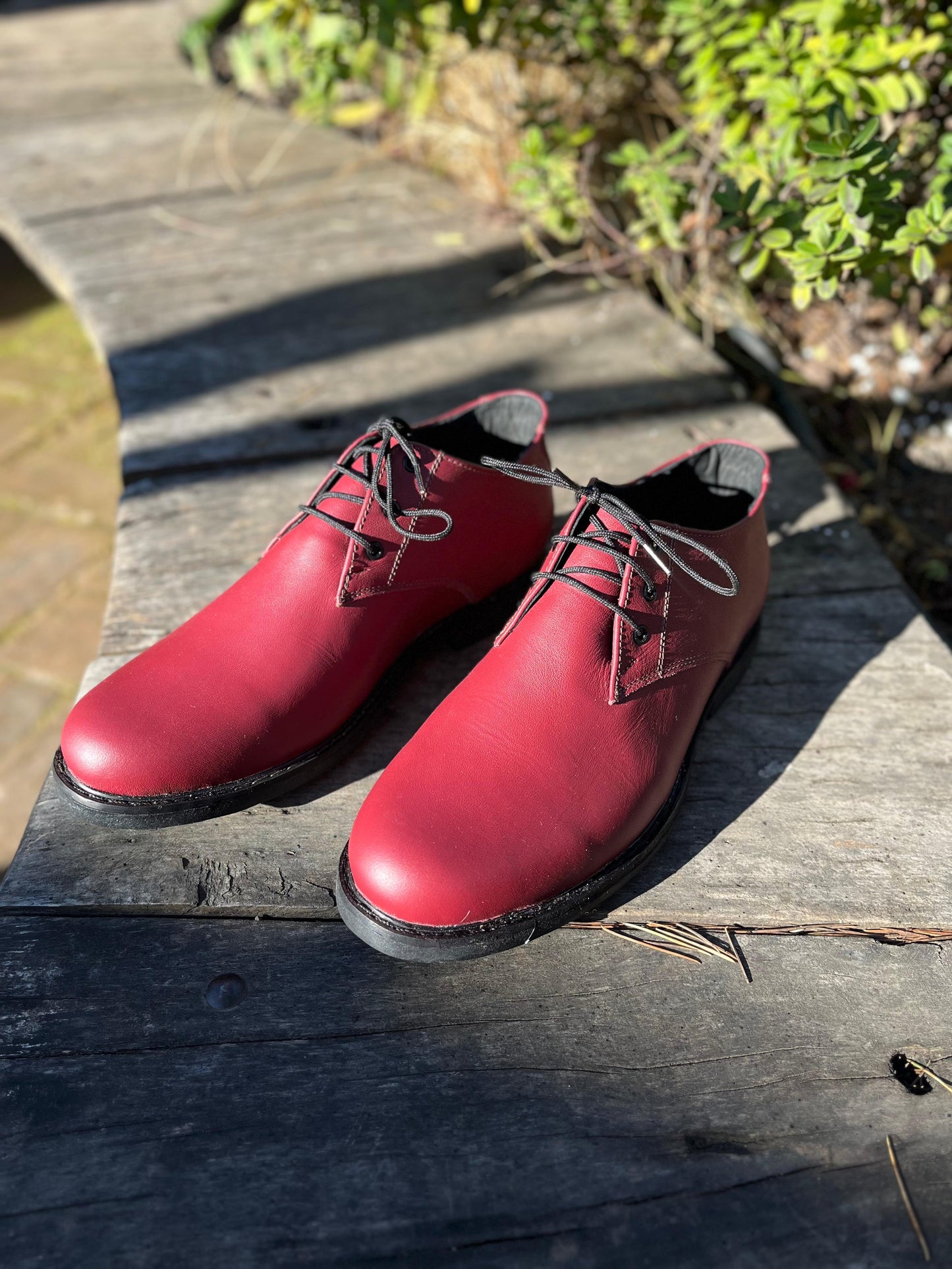 Zapato hombre Rubén cuero burdeo