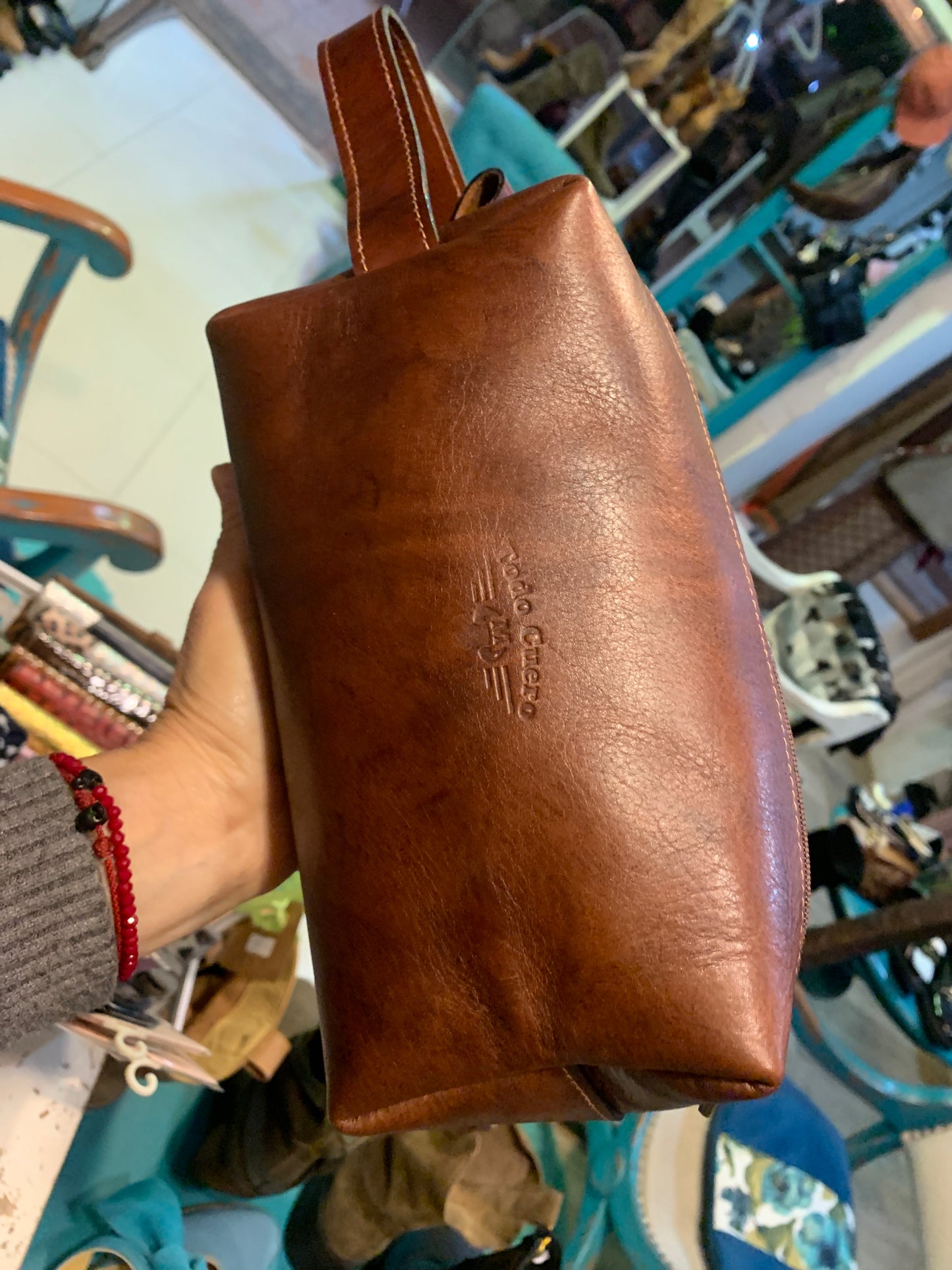 Cosmetiquero cognac