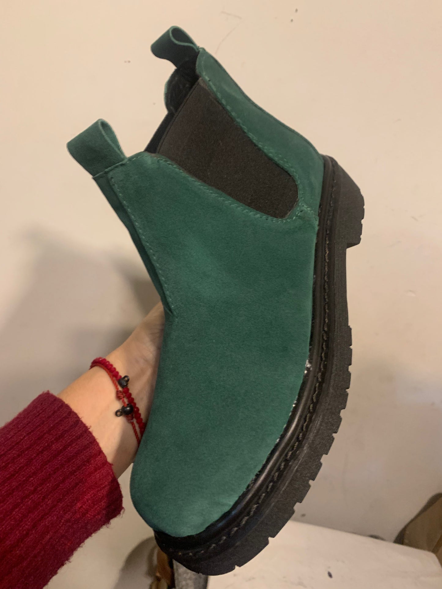 Botín Chelsie Reno verde