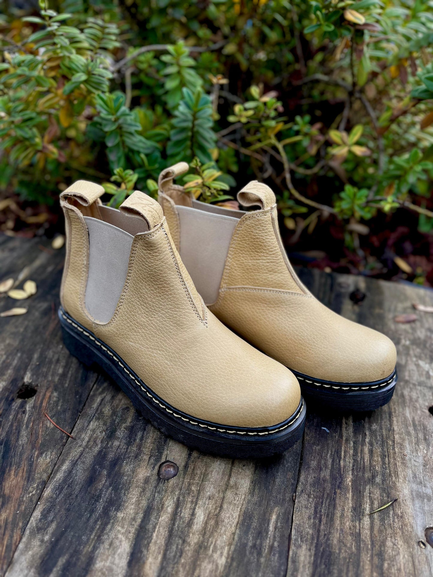 Botín chelsie Tovar cuero amarillo