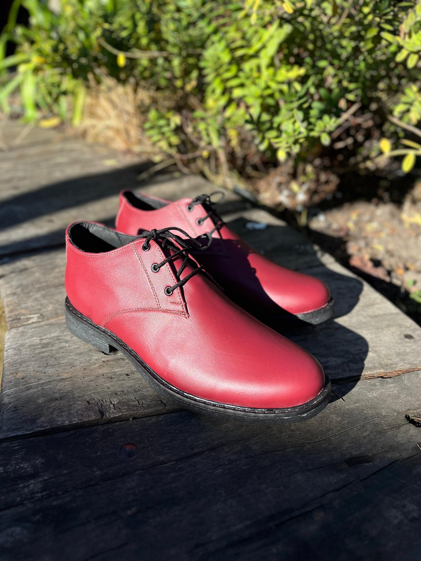 Zapato hombre Rubén cuero burdeo