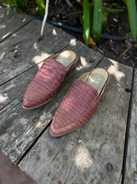 Puntilla treisy cuero serp rosado