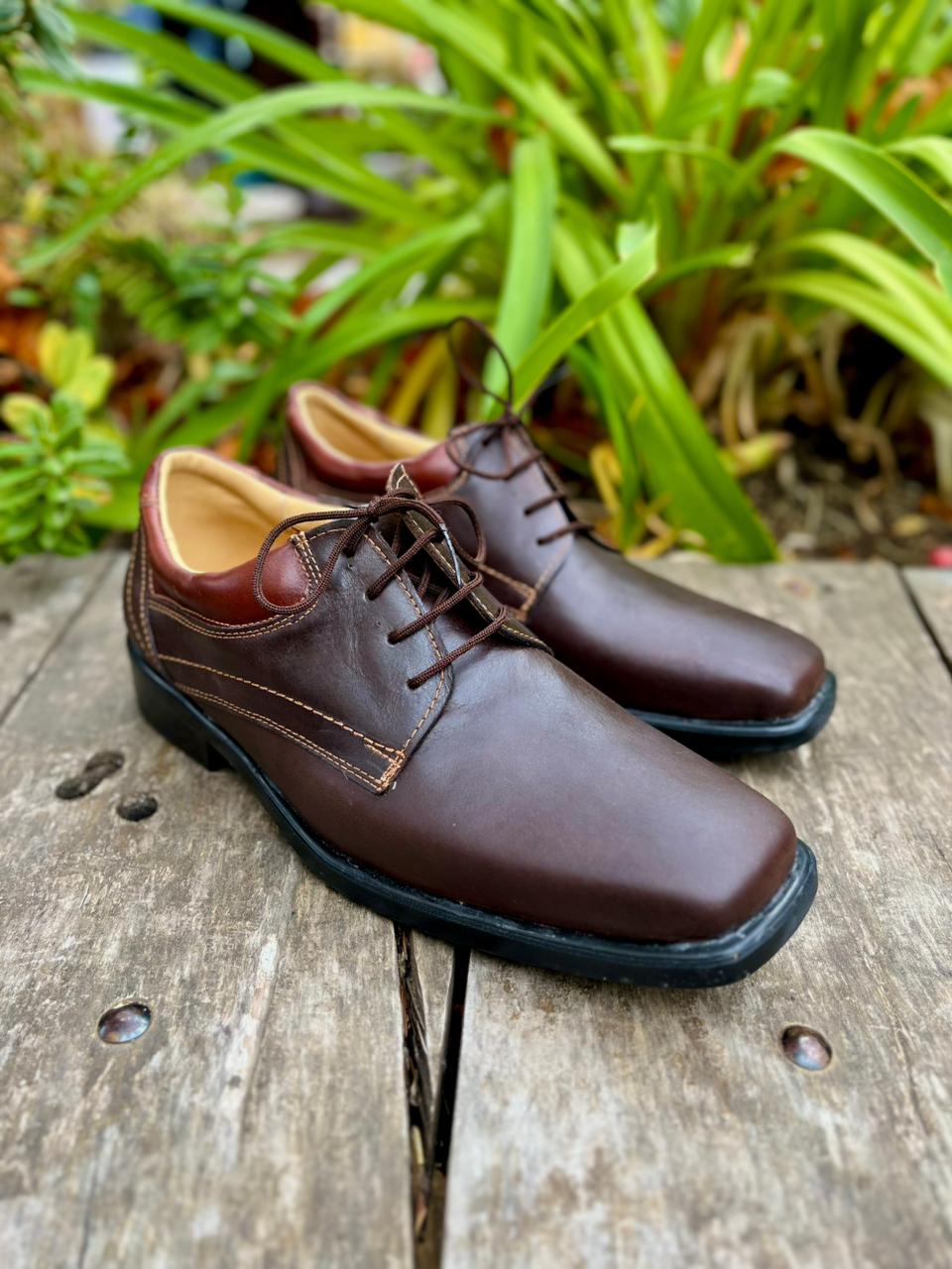 Zapato hombre Arturo cuero chocolate